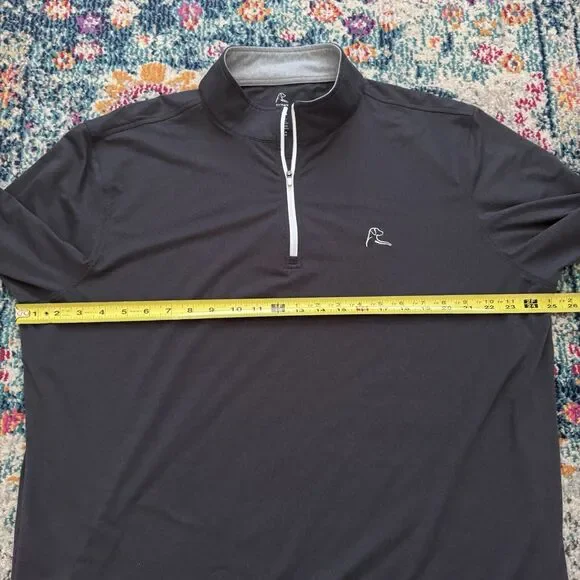 Rhoback Quarter Zip Men’s XL Blue Golf Performance Pullover - Picture 5 of 7